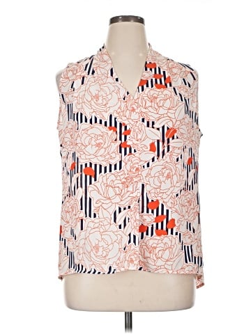 Rose + Olive Sleeveless Blouse (view 1)