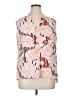 Rose + Olive 100% Polyester Print Orange Sleeveless Blouse Size XL - photo 1