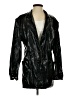 AFRM 100% Polyurethane Metallic Black Blazer Size S - photo 1