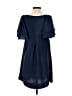 H&M 100% Polyester Solid Blue Casual Dress Size 4 - photo 2