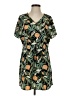 Bluetime 100% Polyester Tropical Green Casual Dress Size S - photo 1