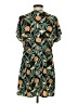 Bluetime 100% Polyester Tropical Green Casual Dress Size S - photo 2