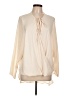 Silence and Noise 100% Polyester Ivory Long Sleeve Blouse Size L - photo 1