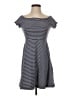 Old Navy Stripes Gray Casual Dress Size S - photo 1