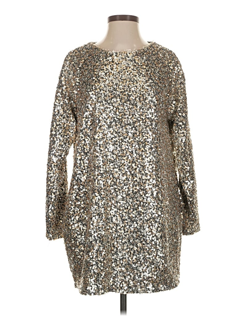 Pre-owned Opt Cocktail Dress In Gold