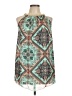 Pinky 100% Polyester Print Teal Casual Dress Size L - photo 1