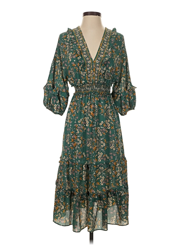 Pre-owned Max Studio Casual Dress In Green