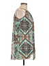 Pinky 100% Polyester Print Teal Casual Dress Size L - photo 4