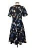 London Times Floral Multi Color Blue Casual Dress Size 4 - photo 2
