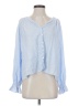 Drew Blue Long Sleeve Blouse Size XS - photo 1
