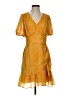Express 100% Polyester Gold Yellow Cocktail Dress Size S - photo 1