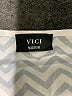 VICI 100% Polyester Chevron-herringbone Black Long Sleeve Blouse Size M - photo 7