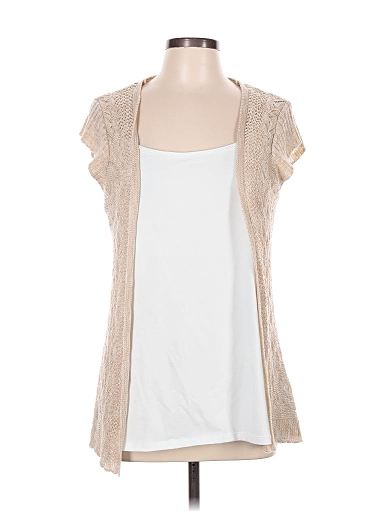 Pre-owned Maurices Cardigan Sweater In White