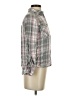 C established 1946 100% Rayon Plaid Gray Long Sleeve Blouse Size XS - photo 4