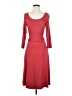 Three Dots Solid Red Casual Dress Size XSEstimated - photo 1