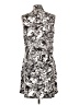 Era Paisley Silver Black Cocktail Dress Size L - photo 2