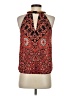 XOXO 100% Polyester Red Sleeveless Blouse Size S - photo 2