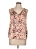 Stars Above Brown Sleeveless Blouse Size L - photo 1