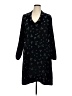 CAbi 100% Polyester Floral Blue Black Casual Dress Size XL - photo 1