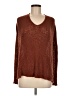 ANGL 100% Acrylic Metallic Brown Pullover Sweater Size M - photo 1