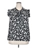 Sweet Rain 100% Polyester Black Short Sleeve Blouse Size 2X - photo 1
