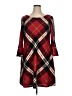 Echo Plaid Burgundy Casual Dress Size XL - photo 1