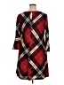 Echo Plaid Burgundy Casual Dress Size XL - photo 2