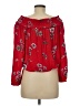 Aeropostale 100% Rayon Red 3/4 Sleeve Blouse Size M - photo 2