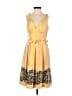 Kay Unger Yellow Cocktail Dress Size 4 - photo 1