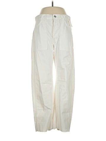 Madewell The Darted Barrel-Leg Utility Jean in Tile White (view 1)