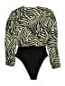 Shein 100% Polyester Black Bodysuit Size XS - photo 2