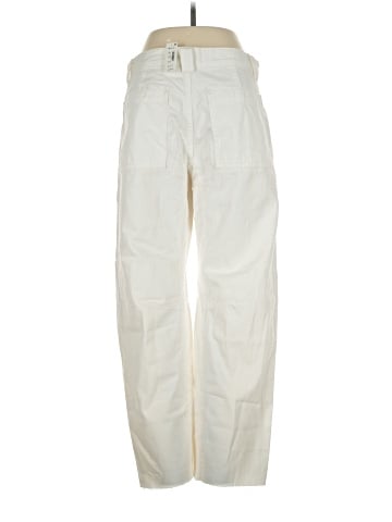 Madewell The Darted Barrel-Leg Utility Jean in Tile White (view 2)