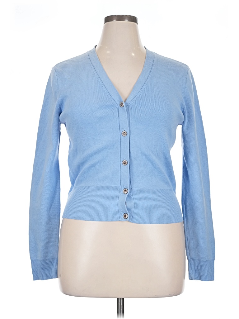 Pre-owned Cabi Long Sleeve Top Blue Sweetheart Neckline Tops