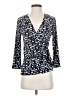 Black Label by Evan Picone Blue 3/4 Sleeve Blouse Size XS - photo 1