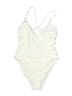 Unbranded Solid Ivory One Piece Swimsuit Size XS (estimated) - photo 1