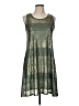Espresso Graphic Green Casual Dress Size M - photo 1