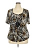 Studio 1940 Gold Short Sleeve Blouse Size 18 - photo 1