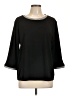 Merokeety Black 3/4 Sleeve Top Size L - photo 1