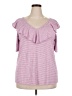Lane Bryant Purple Short Sleeve Top Size 18 - 20 Plus - photo 1