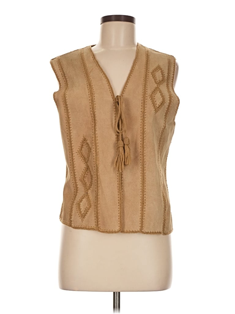 Pre-owned Assorted Brands Sweater Vest In Brown
