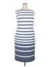 Maya Brooke Stripes Blue Casual Dress Size 18 - photo 1
