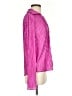Shein 100% Polyester Metallic Pink Purple Long Sleeve Blouse Size 4 - photo 4
