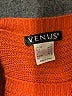 Venus 100% Acrylic Orange Pullover Sweater Size S - photo 7