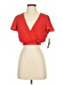 Design Lab Lord & Taylor Red Short Sleeve Top Size XS - photo 1