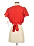Design Lab Lord & Taylor Red Short Sleeve Top Size XS - photo 2