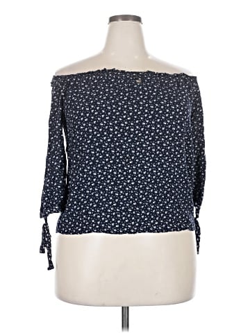 Blush 3/4 Sleeve Blouse (view 1)