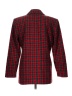 Leslie Fay Plaid Red Wool Blazer Size 12 - photo 2