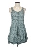 Assorted Brands Chevron-herringbone Teal Casual Dress Size XS - photo 1