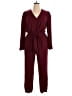 Prettygarden 100% Polyester Solid Burgundy Jumpsuit Size XL - photo 1