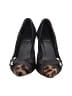 Stuart Weitzman Animal Print Black Heels Size 7 (narrow) - photo 2